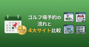 ゴルフ場予約の流れ|楽天GORA/GDO/じゃらん 4大サイト徹底比較