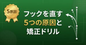 フックを直す方法 完全ガイド|5つの原因と原因別の矯正ドリル