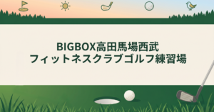 BIGBOX高田馬場西武フィットネスクラブ　ゴルフ練習場